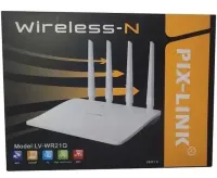 Високошвидкісний міні маршрутизатор Wi-fi роутер Pix-link LV-WR21Q 300 Мбіт 2.4 ГГц, бездротовий вай фай роутер до 300Mb / s 4 антени 4 порти Білий