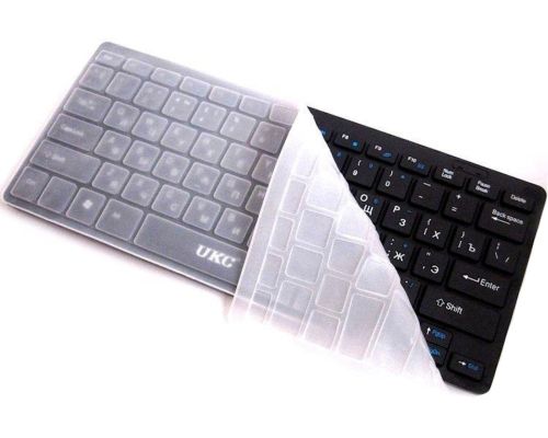 Комплект беспроводная ультратонкая Bluetooth клавиатура и мышь UKC WI1214 Black набор 2 в 1 для ПК компьютера ноутбука с USB адаптером 2.4GHz Черный