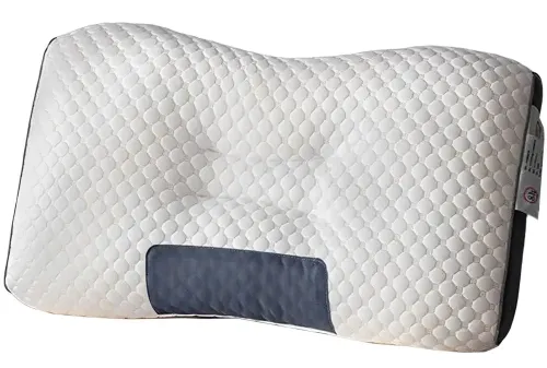 Ортопедична прямокутна подушка Casual MemoFoam Pillow PD-001 для сну з ефектом пам'яті, анатомічна подушка 63х37 см для спини і шиї Бежева