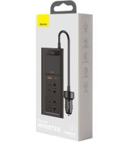 Автомобильный преобразователь напряжения с 12V на 220V Baseus RNBQ-A01 150W инвертор с быстрой зарядкой CN EU 2 розетки type-c USB от прикуривателя