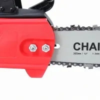 Аккумуляторная цепная пила Chain Saw THO M-9020 48V 4Ah шина 12" для обрезки веток деревьев 2 аккумулятора, Беспроводная электропила 30 см для дров