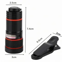 Збільшувальний об'єктив для телефону Mobile Phone Telescope TV-8045 8х, мобільний телескоп з 8 кратним збільшенням фокусуванням картинки на прищіпці