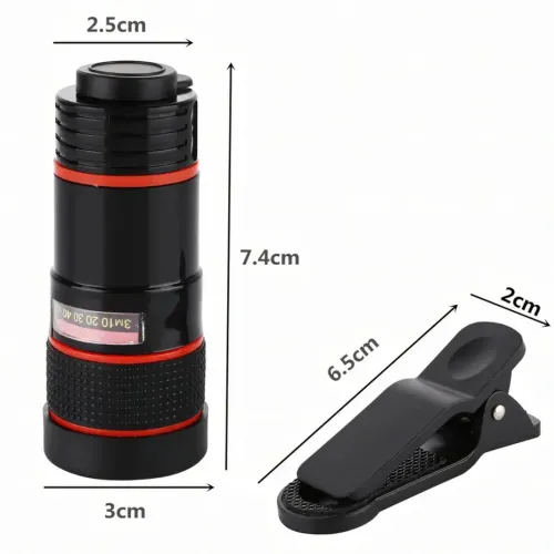 Збільшувальний об'єктив для телефону Mobile Phone Telescope TV-8045 8х, мобільний телескоп з 8 кратним збільшенням фокусуванням картинки на прищіпці