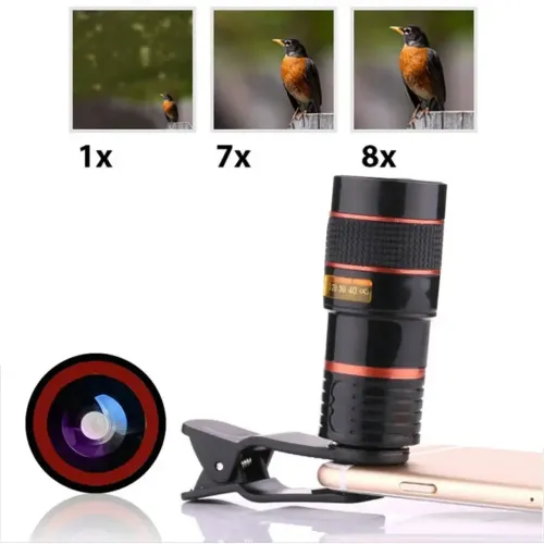 Збільшувальний об'єктив для телефону Mobile Phone Telescope TV-8045 8х, мобільний телескоп з 8 кратним збільшенням фокусуванням картинки на прищіпці