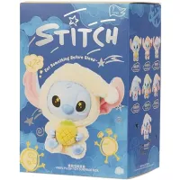 Дитяча плюшева іграшка сюрприз Labubu Stitch Eat Something 16 см, М'яка колекційна фігурка брелок Лабубубу Стіч у піжамі для дітей