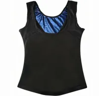 Женская утягивающая майка Sweat Shaper Women's для похудения с эффектом сауны, Майка сауна для занятия спортом для женщин M/L XL/XXL Черная