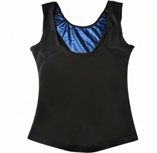 Женская утягивающая майка Sweat Shaper Women's для похудения с эффектом сауны, Майка сауна для занятия спортом для женщин M/L XL/XXL Черная