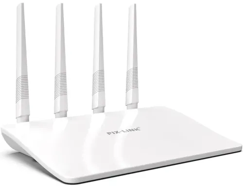 Високошвидкісний міні маршрутизатор Wi-fi роутер Pix-link LV-WR21Q 300 Мбіт 2.4 ГГц, бездротовий вай фай роутер до 300Mb / s 4 антени 4 порти Білий