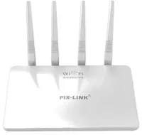Високошвидкісний міні маршрутизатор Wi-fi роутер Pix-link LV-WR21Q 300 Мбіт 2.4 ГГц, бездротовий вай фай роутер до 300Mb / s 4 антени 4 порти Білий