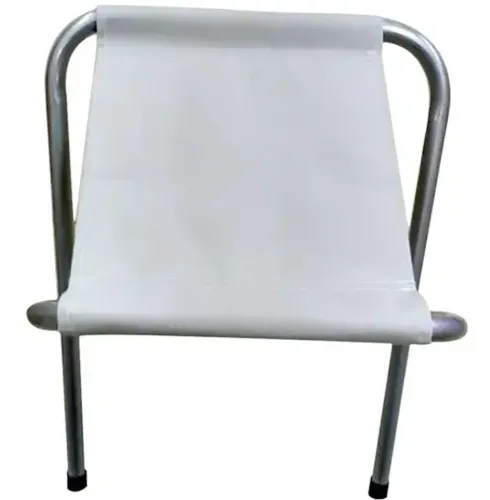 Туристичний складаний стілець Stool Folding Table NA-16 - 2024 до 80 кг для кемпінгу, розкладна табуретка 30х34х35 см для риболовлі та пікніка Білий