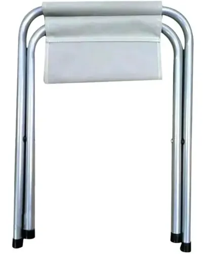 Туристичний складаний стілець Stool Folding Table NA-16 - 2024 до 80 кг для кемпінгу, розкладна табуретка 30х34х35 см для риболовлі та пікніка Білий