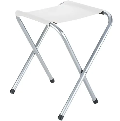 Туристичний складаний стілець Stool Folding Table NA-16 - 2024 до 80 кг для кемпінгу, розкладна табуретка 30х34х35 см для риболовлі та пікніка Білий