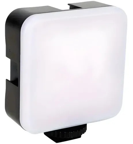 Акумуляторний накамерний відеосвітло Світлодіодна лампа RGB Lamp AY-83 з прищіпкою для телефону фото і відеозйомки, студійний Led світло з різьбленням 1/4