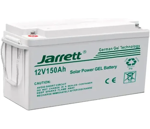 Універсальний гелевий акумулятор Jarrett GEL 12V 150AH для котла і сонячних панелей, акумуляторна батарея 12В 150ач для систем електроживлення