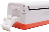 Вакуумный упаковщик пакетов New Vacuum Sealer автоматический вакууматор, бытовой аппарат вакуумайзер для упаковки и хранения еды, продуктов Белый
