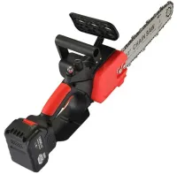 Аккумуляторная цепная пила Chain Saw THO M-9020 48V 4Ah шина 12" для обрезки веток деревьев 2 аккумулятора, Беспроводная электропила 30 см для дров