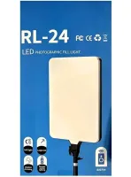 Світлодіодна прямокутна лампа Ring Light RL-24 100W LED прожектор 39x27см 3 режими світіння з пультом ДУ для студійної фото-відео зйомки від мережі
