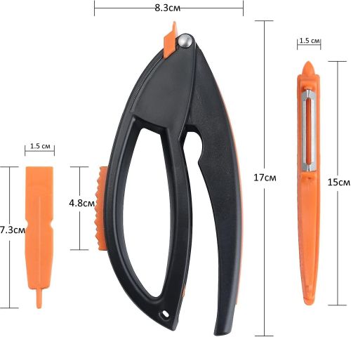 Багатофункціональний подрібнювач часнику очищувач Multifunctional Garlic Presser YFZ-061 часничниця, ручний прес овощечистка терка для овочів