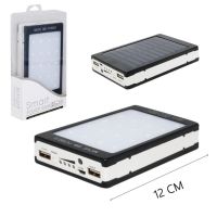 Портативное зарядное Power Bank Solar 90000 mAh c Led фонариком УМБ Metal Черный на солнечной батарее Павербанк, внешний аккумулятор, PowerBank 