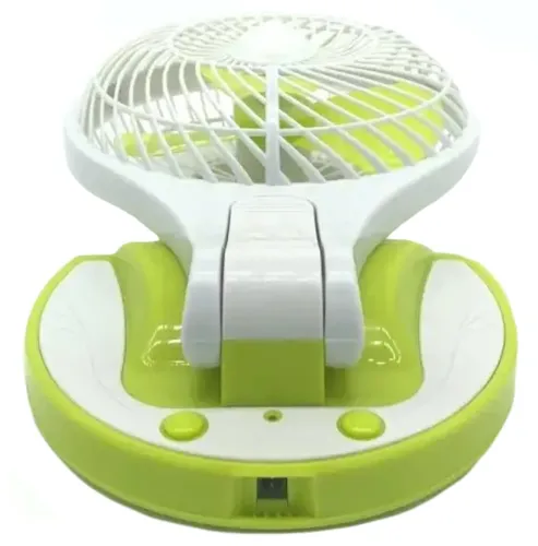 Настольный складной вентилятор с лампой Handy Mini Fan JR-5580 12V 220V с LED подсветкой от аккумуляторов 18650 Аккумуляторный мини-вентилятор