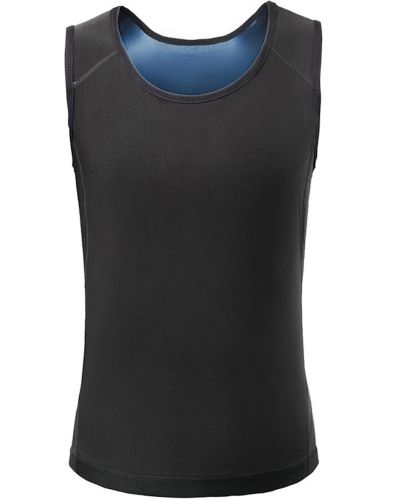 Чоловіча стягуюча майка Sweat Shaper Men's для схуднення з ефектом сауни, Майка сауна для спорту для чоловіків M/L XL / XXL Чорна