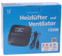 Автомобільний обігрівач салону від прикурювача Auto Heater HJ - 702 Fan 12 volt DC 150W авто дуйка, Тепловентилятор автодуйка 150Вт Чорний