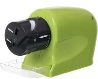 Настільна точилка для заточування полірування ножів і ножиць Swift Sharp WJ24 від батарейок, Електрична ножеточка точило для ножа на батарейках Зелена