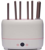 Силіконова сушарка для манікюрних кистей Makeup Brush Dryer Machine LY-610 12 отворів USB підставка для сушіння і зберігання пензликів з термоконтролем