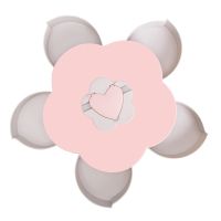 Вращающаяся складная одноярусная конфетница Flower Candy Box, Манежница для конфет и фруктов с подставкой под телефон, Тарелка для закусок 5 отсеков