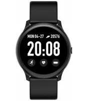 Наручний Смарт годинник Smart Watch Kw19 Black 44mm C вимірюванням тиску і фітнес трекером розумні Bluetooth годинник з пульсометром IP67 чорні
