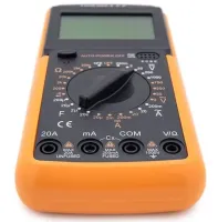 Цифровой профессиональный мультиметр Digital DT9205A Универсальный ручной тестер силы тока, напряжения и сопротивления с дисплеем DT-9205A Желтый