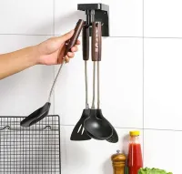 Тримач кухонного приладдя Kitchenware Collecting, гачки для кухні з поворотом на 360 градусів обертовий підвісний органайзер на 6 гачків