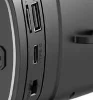 Бездротовий Bluetooth мегафон гучномовець DV-680 з сонячною панеллю, Ручний акумуляторний рупор для посилення і запису голосу FM TF на ремені