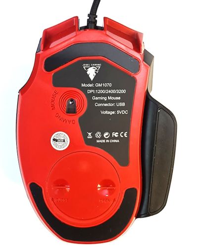 Ігрова дротова комп'ютерна мишка Jedel GM1070 Black з RGB підсвічуванням для ПК, геймерська USB миша для комп'ютера і ноутбука 96493 Чорна