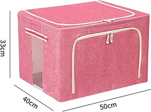 Складаний органайзер чохол Non-Woven Box AND242 для зберігання одягу та постільної білизни 50x40x31 см Великий кофр коробка бокс для речей з ручками