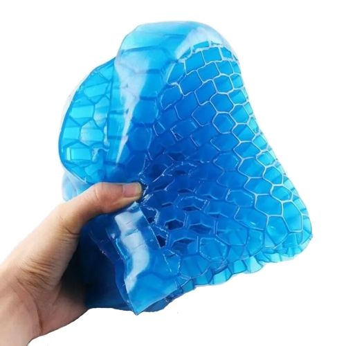 Гелієва подушка ортопедична GEL Egg Sitter з чохлом, охолоджуюча гелева ортопедична для сидіння на стілець, крісло, в машину з чохлом