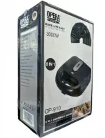 Електрична Сендвічниця, бутербродниця Sandwich Maker Opera OP-910 3000W з 8 знімними формами гриль, вафельниця, горішниця з антипригарним покриттям