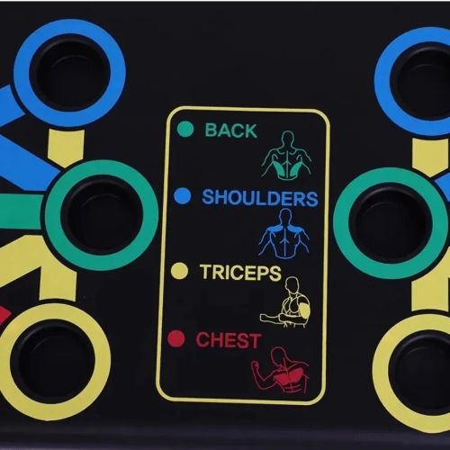 Дошка для віджимань Foldable Push Up Board JT-006, упор для віджимань від підлоги 14 в 1 регульована стійка, платформа, тренажер для м'язів Supretto