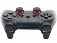 Бездротовий джойстик геймпад Game Pad CM - 019 для PC Android з адаптерами, ігровий контролер 2,4 G для комп'ютера і телефону від батарейок Чорний