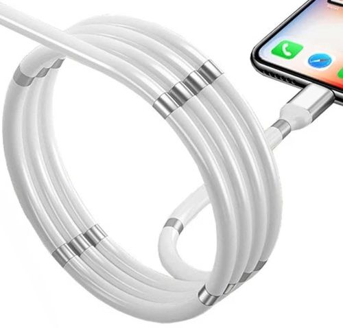 Магнитный зарядный кабель MagLink 7612 USB Micro-USB 1 метр для зарядки телефона, Вечный шнур зарядка SuperCalla Cable 100 см с магнитными вставками