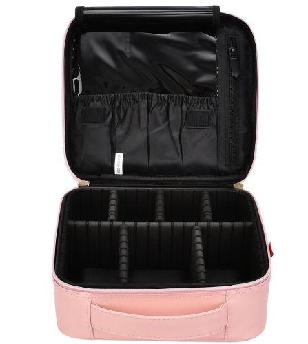Органайзер для зберігання косметики Niceland Beauty box MAG-590 з ручкою для перенесення, Дорожня водонепроникна косметичка, б'юті кейс рожева