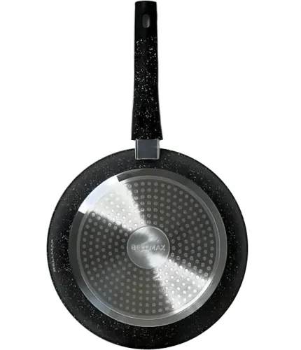 Кухонний набір посуду Bellmax Cookware Set BM - 132 3 казана і сковорода для приготування їжі , каструлі з кришками і гранітним покриттям 9 предметів