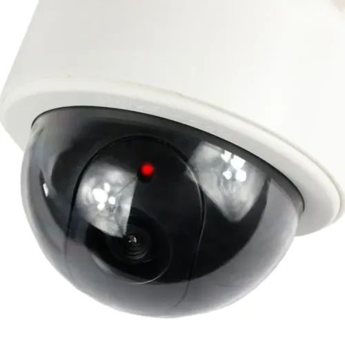 Універсальна камера відеоспостереження обманка муляж Camera Abtech Dummy 2000 з датчиком руху, Камера-обманка з миготливим світлодіодом на батарейках