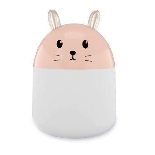 Настільний ультразвуковий зволожувач повітря нічник кролик Humidifier Rabbit ВА-12, портативний USB Арома-дифузор з підсвічуванням, нічник-зволожувач