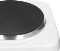 Електрична настільна плита на одну конфорку Domotec MS-5821 1000W, одноконфорочная дискова електроплита 1000Вт з термостатом на 5 положень