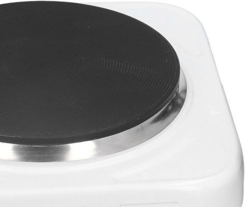 Електрична настільна плита на одну конфорку Domotec MS-5821 1000W, одноконфорочная дискова електроплита 1000Вт з термостатом на 5 положень