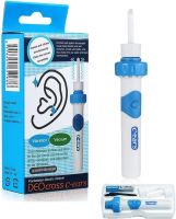 Вакуумный пылесос для чистки ушей С-ears Painless Cordless Electric DEOcross I-ears Ухочистка для удаления ушной серы на батарейке с футляром