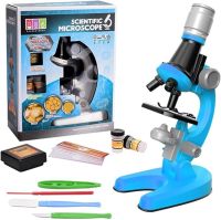 Дитячий мікроскоп Scientific Microscope OEM 1013A - 1 з зумом 1200х для наукових досліджень Лабораторія HA - 148 зі збільшенням і набором для дослідження