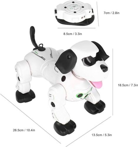 Радіокерована іграшка робот собака RobotDog Play Kingdom 777-602 з пультом у вигляді годинника, Інтерактивна собачка з реагуванням на дотики