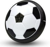 Электрический летающий мяч Hoverball, Детский аэромяч воздушный ховербол с LED подсветкой и музыкой для игры в футбол на батарейках Черно Белый
